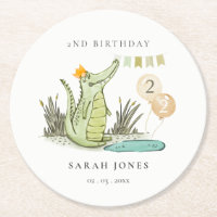 Cute Chomp Alligator in Swamp Any Age Birthday