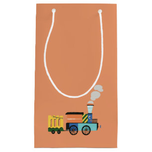 Cute Choo-Choo Train Kids Birthday Party Gift Bag