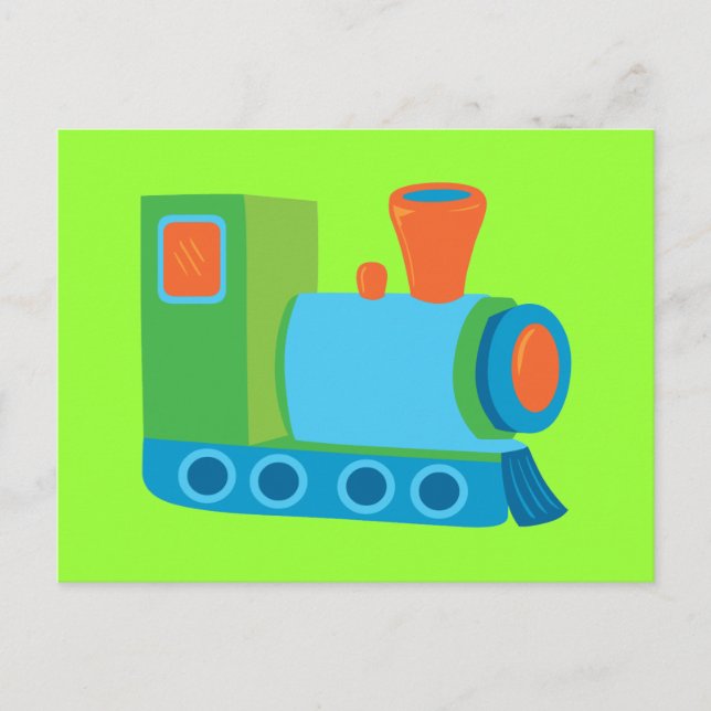 Cute Choo Choo Train Postcard (Front)