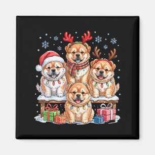 Cute Chow Chow Christmas Pupes Dog Lovers Funny Ho Magnet