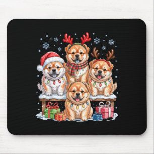 Cute Chow Chow Christmas Pupes Dog Lovers Funny Ho Mouse Pad