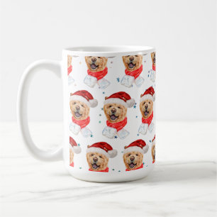 Cute Chow Chow Dog Christmas Pattern Coffee Mug