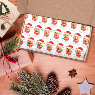 Cute Chow Chow Dog Christmas Pattern Tissue Paper