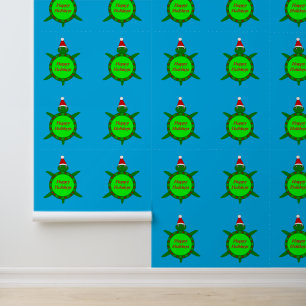 Cute Christ,as Turtle with Flowery Shell Custom Wallpaper