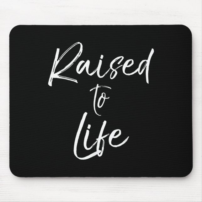 Cute Christian Baptism Gift For New Believers Rais Mouse Pad (Front)