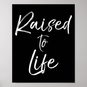 Cute Christian Baptism Gift For New Believers Rais Poster