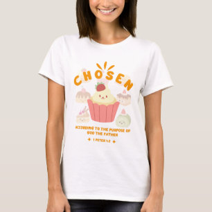 Cute Christian "Chosen" Cupcake Scripture Inspired T-Shirt