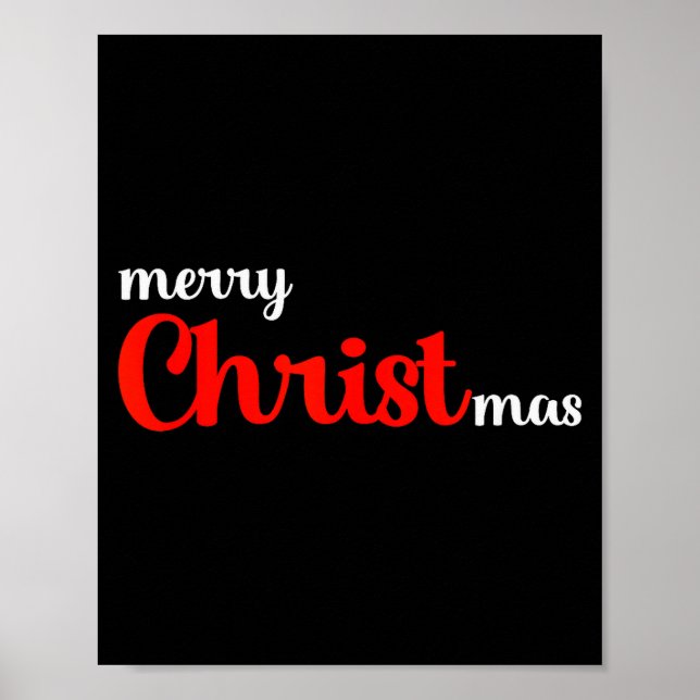 Cute Christian Christmas Shirt Faith Based Holiday Poster (Front)