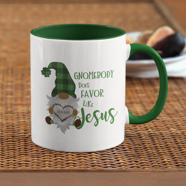 Cute Christian Gnome St. Patrick's Day Green Combo Mug (Creator Uploaded)