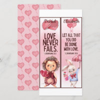 Cute Christian Love Bible Verses Kids Bookmarks