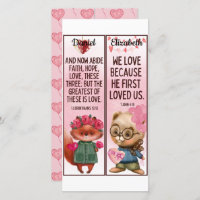 Cute Christian Love Bible Verses Kids Bookmarks