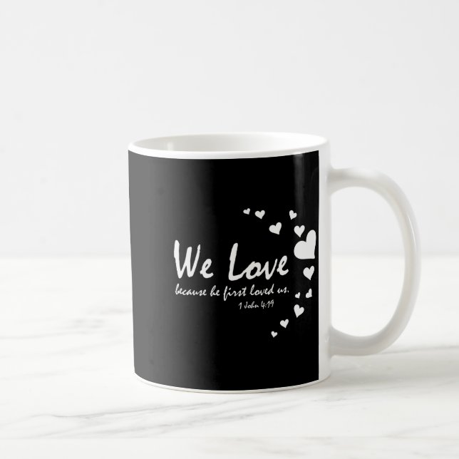 Cute Christian Valentines Day Women Bible Verse He Coffee Mug (Right)