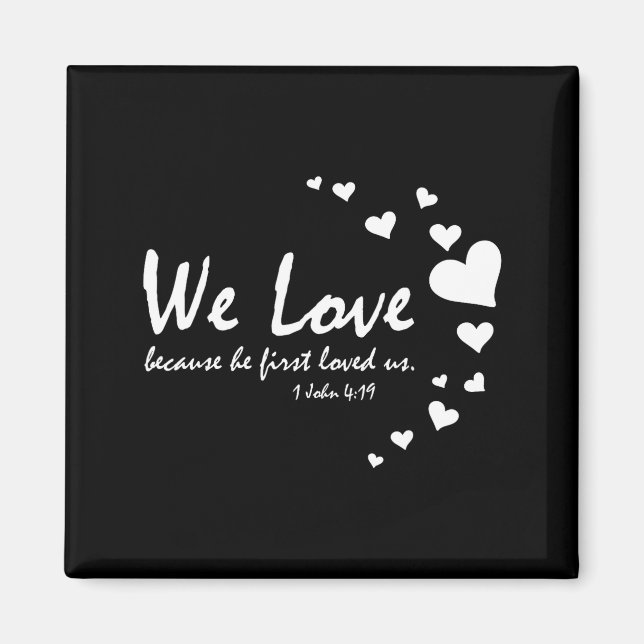 Cute Christian Valentines Day Women Bible Verse He Magnet (Front)
