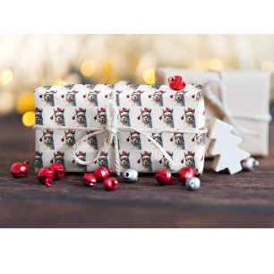 Cute Christmas Alpaca Wrapping Paper