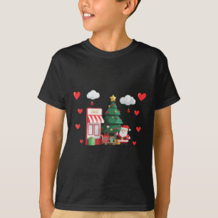 Cute Christmas And Shopng Valentines Day Xmas Hear T-Shirt