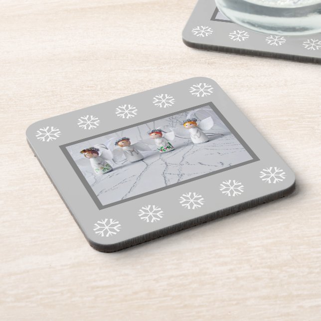 Cute Christmas Angels Coaster (Left Side)