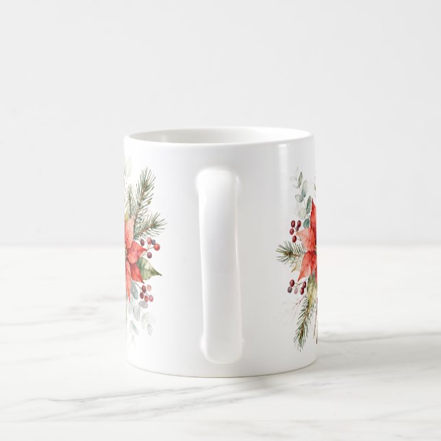Cute Christmas Animals Illustration Coffee Mug (Handle)