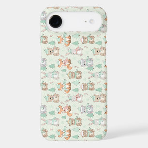 Cute Christmas Animals Seamless Pattern