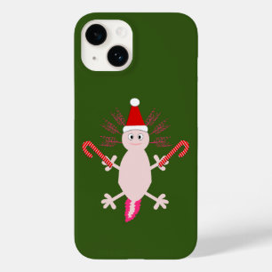 Cute Christmas Axolotl Case-Mate iPhone 14 Case