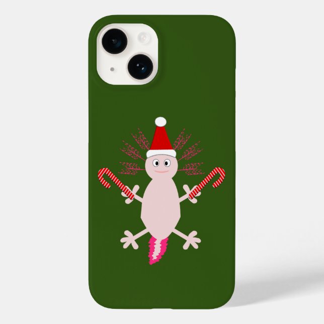 Cute Christmas Axolotl Case-Mate iPhone Case (Back)