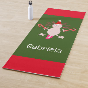 Cute Christmas Axolotl Custom Yoga Mat