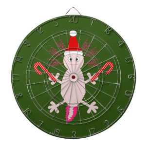 Cute Christmas Axolotl Dartboard