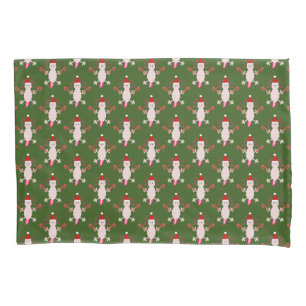 Cute Christmas Axolotl Double Sided Pattern Pillowcase