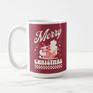 Cute Christmas Axolotl Merry Christmas Coffee Mug