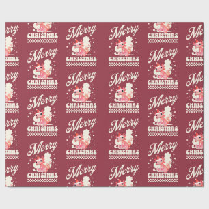 Cute Christmas Axolotl Merry Christmas Wrapping Paper