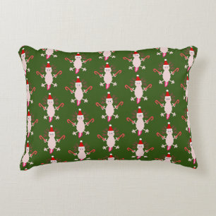 Cute Christmas Axolotl Patterned Double Side Decorative Cushion