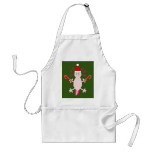 Cute Christmas Axolotl Standard Apron