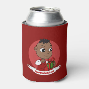 Cute Christmas baby cartoon Can Cooler