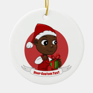 Cute Christmas baby cartoon Ceramic Ornament