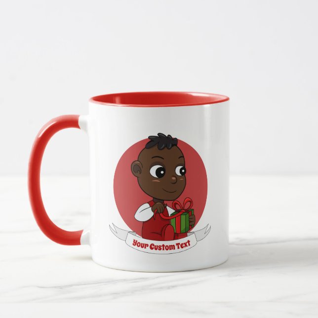 Cute Christmas baby cartoon Mug (Left)