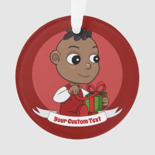 Cute Christmas baby cartoon Ornament