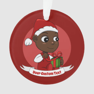 Cute Christmas baby cartoon Ornament