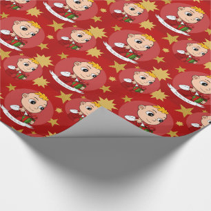 Cute Christmas baby cartoon Wrapping Paper