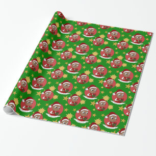 Cute Christmas baby cartoon Wrapping Paper