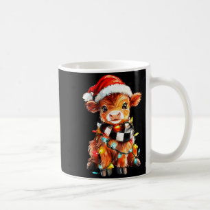 Cute Christmas Baby Highland Cow F Thanksgiving  Coffee Mug