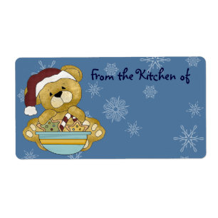 Cute Christmas Baking Cookies Kitchen Labels
