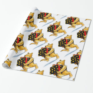 Cute Christmas Bears Wrapping Paper