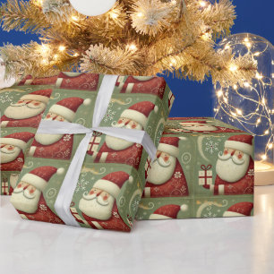 Cute Christmas bell Line Art Wrapping Paper