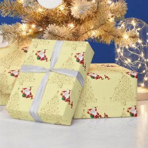 Cute Christmas bell Line Art Wrapping Paper