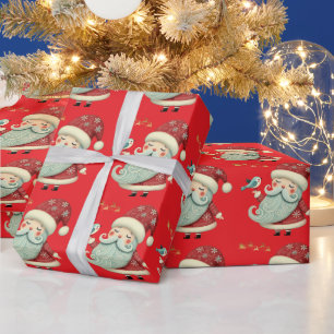 Cute Christmas bell Line Art Wrapping Paper