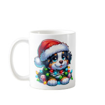 Cute Christmas Bernese Mountain Dog