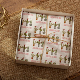 Cute Christmas Botanicals Wrapping Paper Sheet