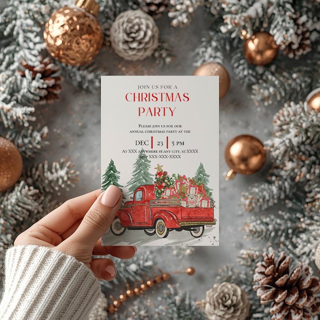 Cute Christmas Bright Holiday Party Christmas Bake Invitation (Creator Uploaded)