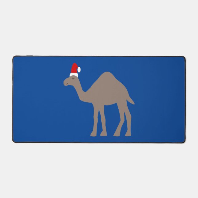 Cute Christmas Camel Desk Mat (Front)