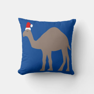 Cute Christmas Camel Double Side Patterned Cushion