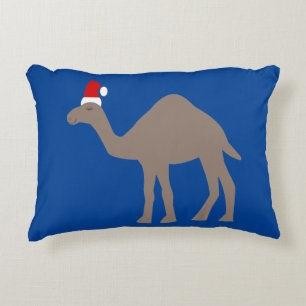 Cute Christmas Camel Double sided Decorative Cushion